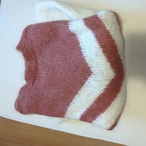 Brown striped Sezane Sweater